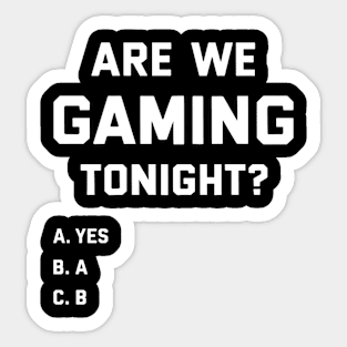 Funny Gamer Video Gaming Lover Men Boys Sticker